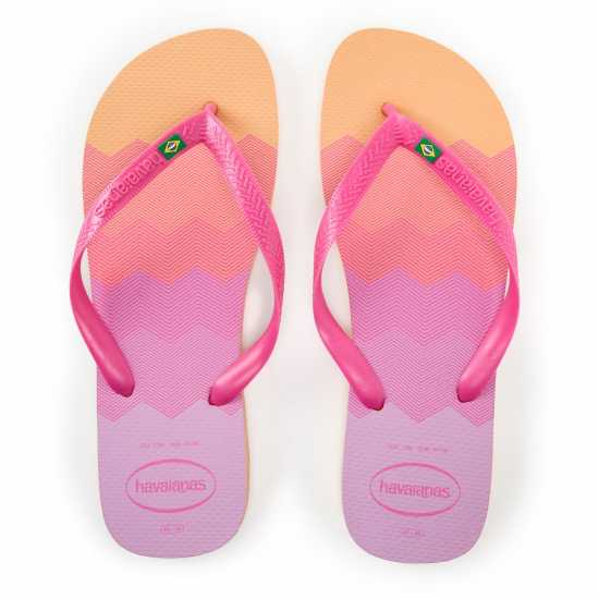 Havaianas Мъжки Джапанки Hav. Brasil Fresh Black/black/leaf Flip Flops Mens Peach 