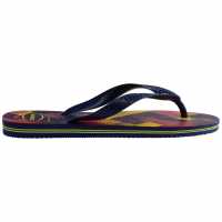 Havaianas Мъжки Джапанки Hav. Brasil Fresh Black/black/leaf Flip Flops Mens Navy Blue 