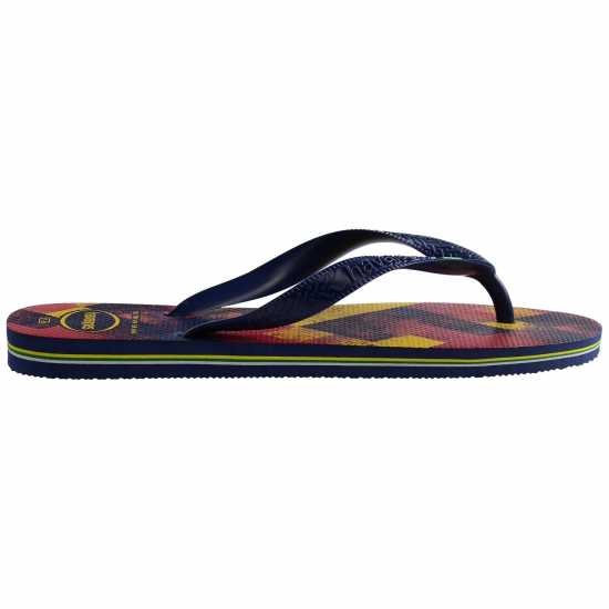 Havaianas Мъжки Джапанки Hav. Brasil Fresh Black/black/leaf Flip Flops Mens Navy Blue 