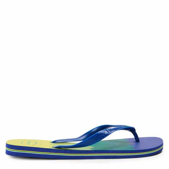 Havaianas Мъжки Джапанки Hav. Brasil Fresh Black/black/leaf Flip Flops Mens Marine Blue 