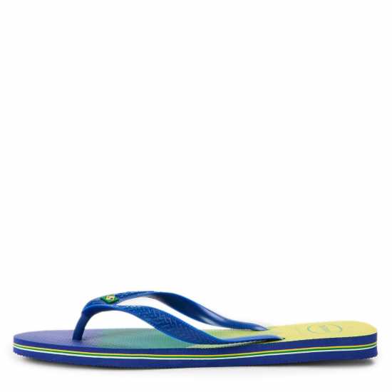 Havaianas Мъжки Джапанки Hav. Brasil Fresh Black/black/leaf Flip Flops Mens Marine Blue 