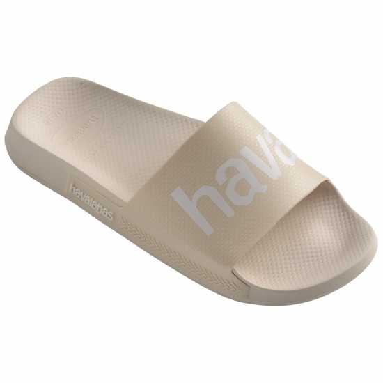 Havaianas Мъжки Джапанки Hav. Slide Classic Logomania Black Flip Flops Mens Beige 