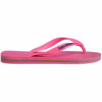 Havaianas Джапанки Men's Brasil Flip Flops Pink Flux Havaianas Джапанки Men's Brasil Flip Flops Pink Flux