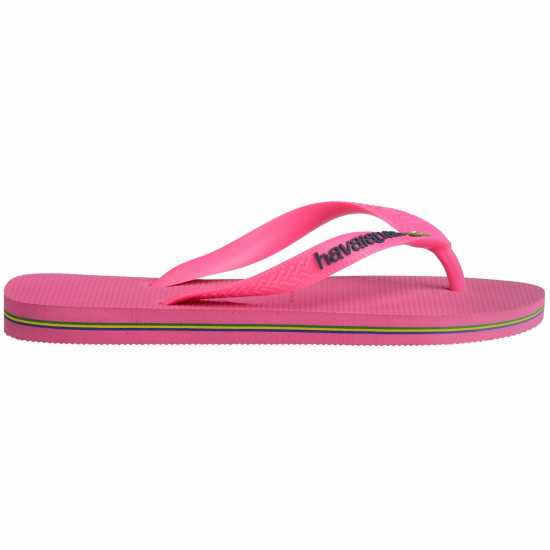 Havaianas Джапанки Men's Brasil Flip Flops Pink Flux Havaianas Джапанки Men's Brasil Flip Flops Pink Flux