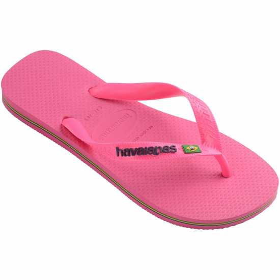 Havaianas Джапанки Men's Brasil Flip Flops Pink Flux Havaianas Джапанки Men's Brasil Flip Flops Pink Flux