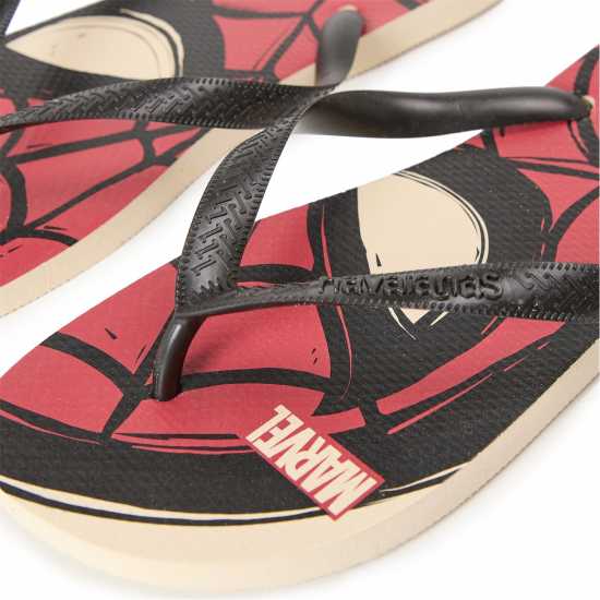 Havaianas Мъжки Джапанки Hav. Top Marvel Logomania Beige 45/ Flip Flops Mens  