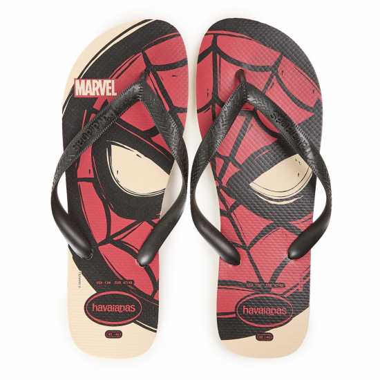 Havaianas Мъжки Джапанки Hav. Top Marvel Logomania Beige 45/ Flip Flops Mens  