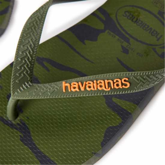 Havaianas Мъжки Джапанки Hav. Top Camouflage Green 43/44 Flip Flops Mens  