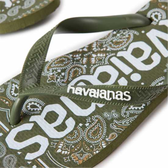 Havaianas Мъжки Джапанки Hav. Top Logomania Fashion Green 43 Flip Flops Mens  