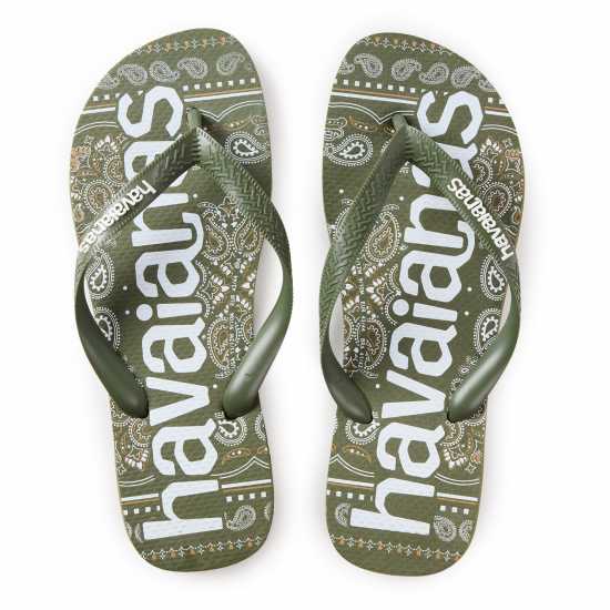 Havaianas Мъжки Джапанки Hav. Top Logomania Fashion Green 43 Flip Flops Mens  