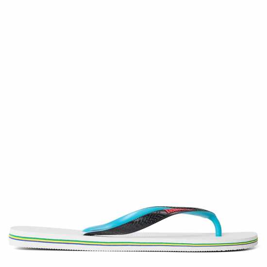 Havaianas Мъжки Джапанки Hav. Brasil Mix White/black 45/46 Flip Flops Mens  