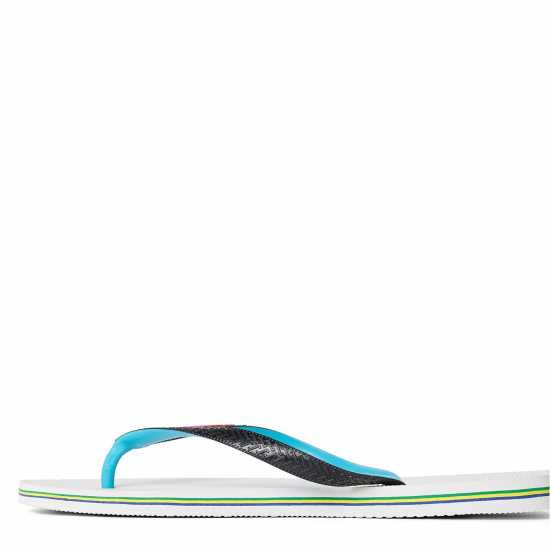 Havaianas Мъжки Джапанки Hav. Brasil Mix White/black 45/46 Flip Flops Mens  