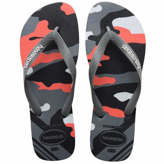 Havaianas Мъжки Джапанки Hav. Top Camu New Graphite 45/46 Flip Flops Mens  