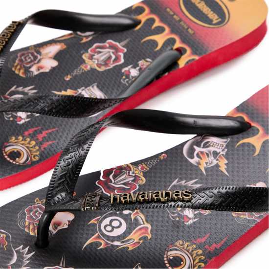 Havaianas Джапанки Men's Top Tribo Ruby Red And Black Flip Flops Havaianas Джапанки Men's Top Tribo Ruby Red And Black Flip Flops