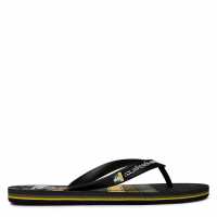 Quiksilver Art Flip Flop Sn33 Black/Yellow Мъжки сандали и джапанки