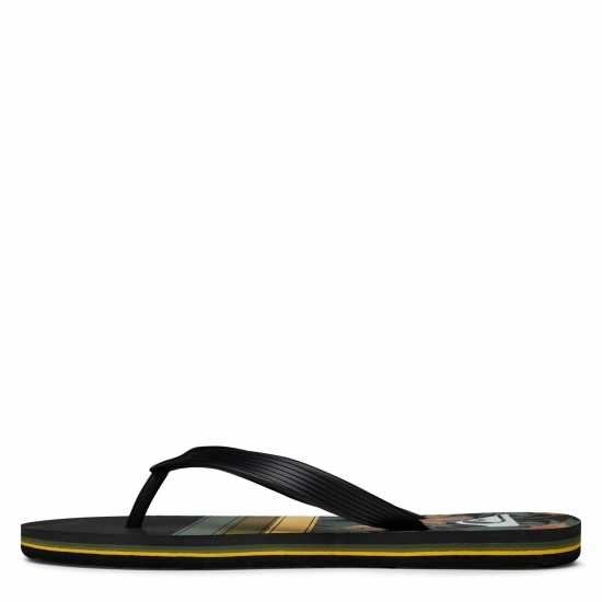 Quiksilver Art Flip Flop Sn33 Black/Yellow Мъжки сандали и джапанки