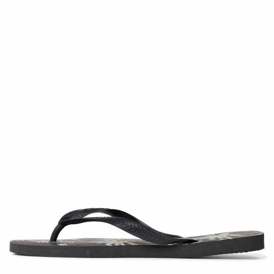 Havaianas Мъжки Джапанки Hav. Aloha Black/black/white 43/44 Flip Flops Mens  