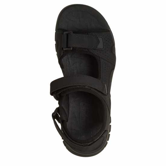 Skechers Men's Flat Sandals Black 