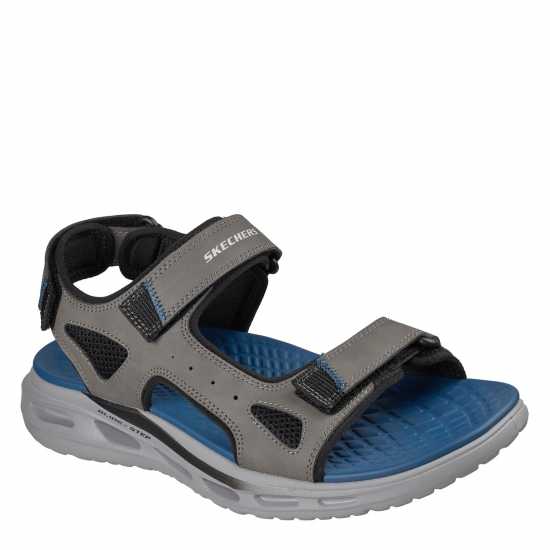 Skechers Men's Flat Sandals Charcoal 