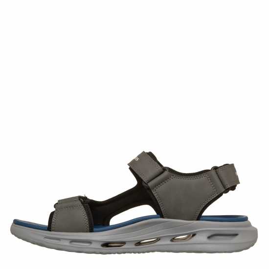 Skechers Men's Flat Sandals Charcoal 