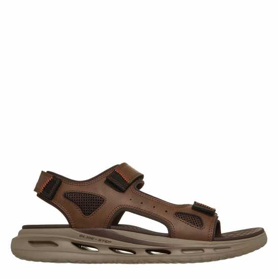 Skechers Men's Flat Sandals Brown 