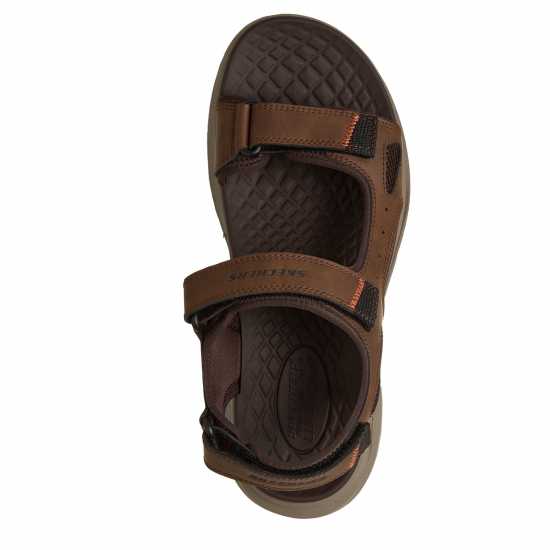 Skechers Men's Flat Sandals Brown 