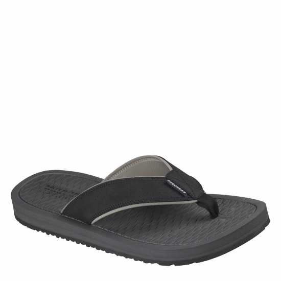 Skechers Men's Flat Sandals Black 