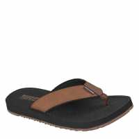 Skechers Men's Flat Sandals Brown 