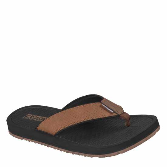 Skechers Men's Flat Sandals Brown 
