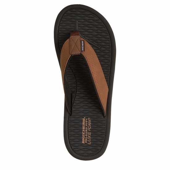 Skechers Men's Flat Sandals Brown 
