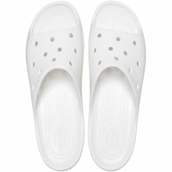 Дамски сандали и джапанки Crocs Classic Platform Shoes Womens Бяло Crocs Classic Platform Shoes Womens Бяло Дамски сандали и джапанки