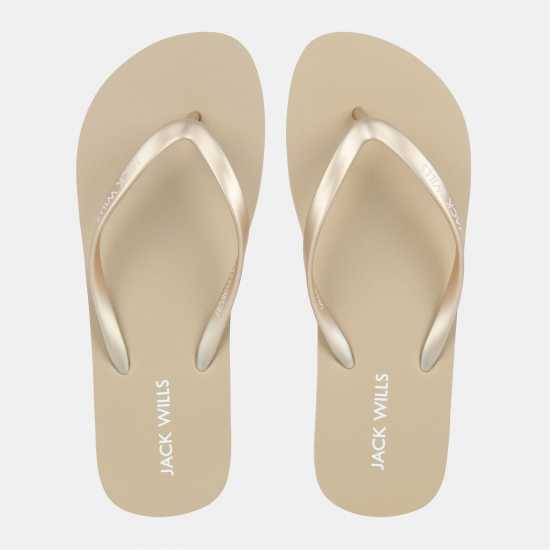 Джапанки Jack Wills Women's Jw Flop Flip Flops Gold 