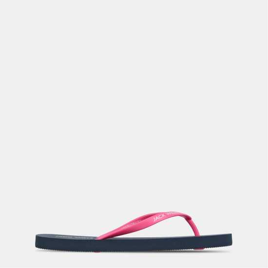 Джапанки Jack Wills Women's Jw Flop Flip Flops Navy/Pink 