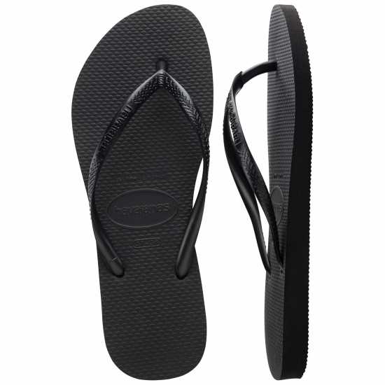Дамски сандали и джапанки Havaianas Дамски Джапанки Slim Flip Flops Черно Havaianas Дамски Джапанки Slim Flip Flops Черно Дамски сандали и джапанки