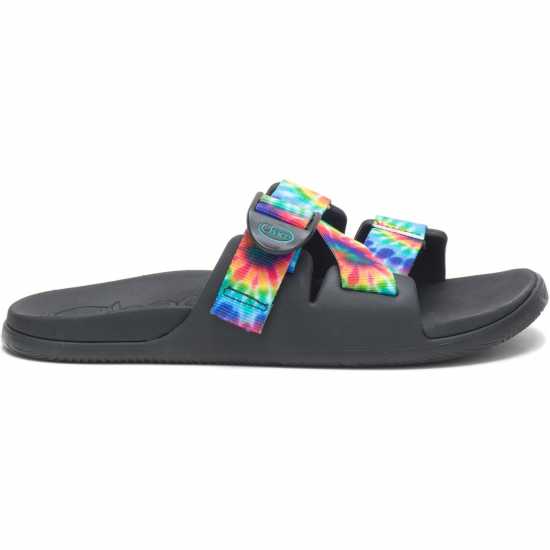 Дамски сандали и джапанки Chaco Chillos Slide Sandal Womens Dark Tie Dye Chaco Chillos Slide Sandal Womens Dark Tie Dye Дамски сандали и джапанки