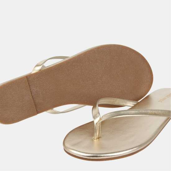 Джапанки Jack Wills Women's Flip Flops Gold 