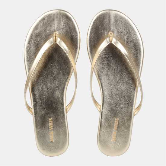 Джапанки Jack Wills Women's Flip Flops Gold 