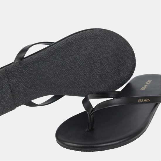 Джапанки Jack Wills Women's Flip Flops Black Джапанки Jack Wills Women's Flip Flops Black