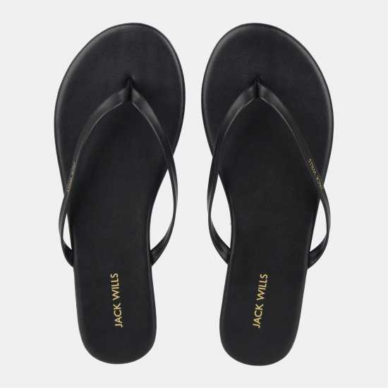 Джапанки Jack Wills Women's Flip Flops Black Джапанки Jack Wills Women's Flip Flops Black