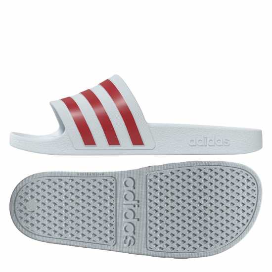 Дамски сандали и джапанки Adidas Duramo Slides Ladies White/Silver Adidas Duramo Slides Ladies White/Silver Дамски сандали и джапанки