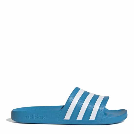 Adidas Adilette Aqua Slide Womens Слънчево синьо/бяло Дамски сандали и джапанки