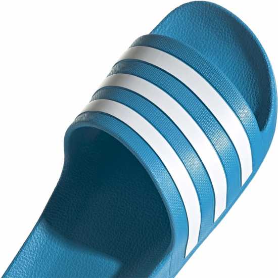 Adidas Adilette Aqua Slide Womens Слънчево синьо/бяло Дамски сандали и джапанки