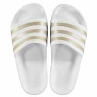Adidas Duramo Slides Ladies White/Metalic Дамски сандали и джапанки