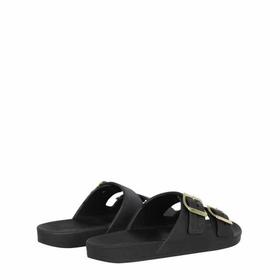 Biba 2 Strap Slider Черно Дамски сандали и джапанки
