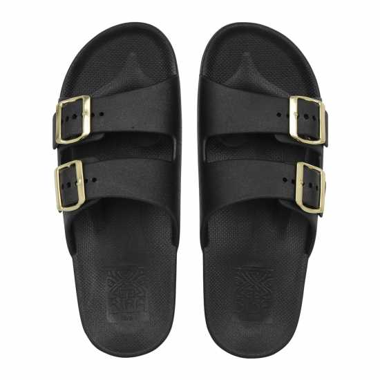 Biba 2 Strap Slider Черно Дамски сандали и джапанки