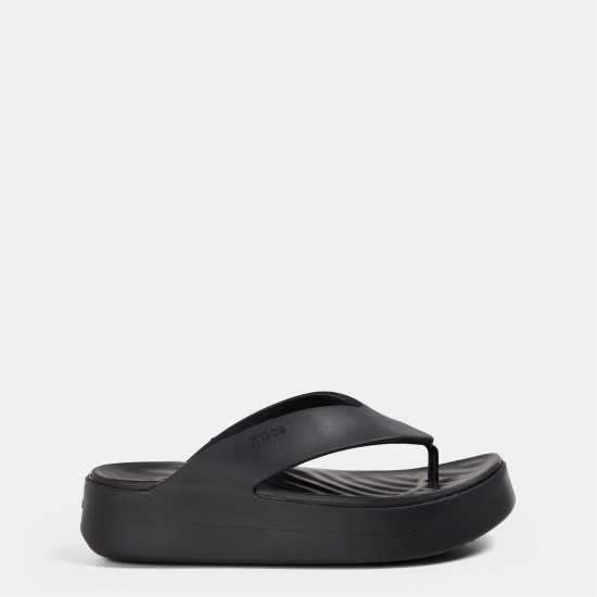 Crocs Джапанки Platform Flip Flops Черно 