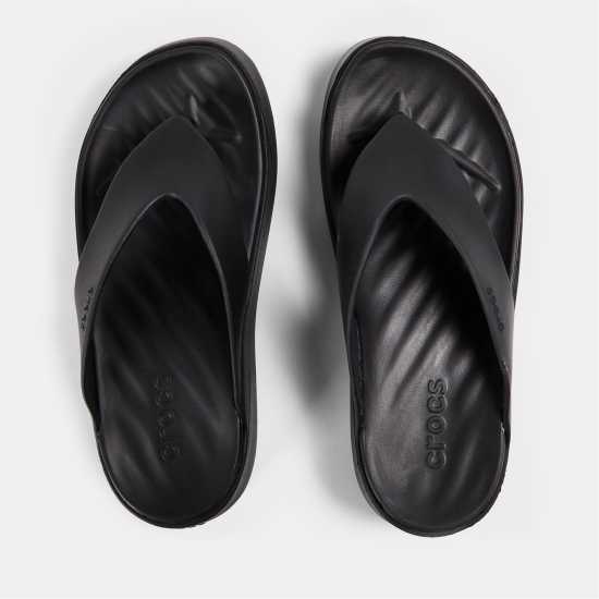 Crocs Джапанки Platform Flip Flops Черно 