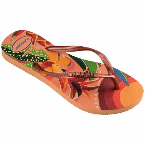 Havaianas Джапанки Hav. Slim Tropical Salmon 35/36 Flip Flops Womens Havaianas Джапанки Hav. Slim Tropical Salmon 35/36 Flip Flops Womens