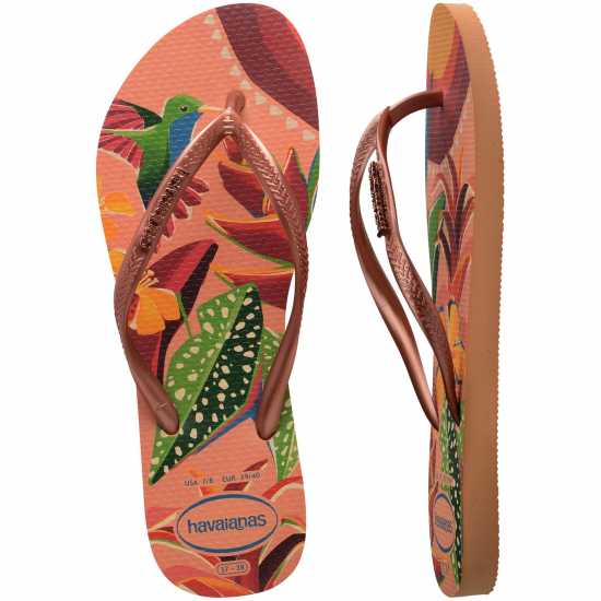 Havaianas Джапанки Hav. Slim Tropical Salmon 35/36 Flip Flops Womens Havaianas Джапанки Hav. Slim Tropical Salmon 35/36 Flip Flops Womens