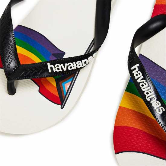 Havaianas Джапанки Hav. Top Pride White/black 35/36 Flip Flops Womens  